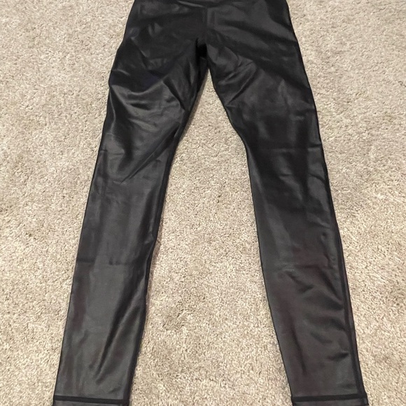 Fabletics Black Leggings with Olive Top - Picture 6 of 6